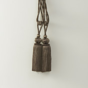 Classic Brown Polyester Tassel (ett par)