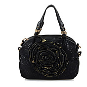 Women's Euramerican Lacy Rose PU Handbag(32*26*12cm)
