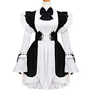 Long Sleeve Short White Cotton Classic Lolita Dress
