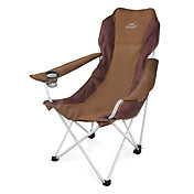 LINGLUZHE Oxford PVC Fauteuil pliant en plein air (Brown)