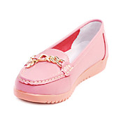Leather Flat Heel Loafers & Slip-ons With Chain Honeymoon Shoes (More Colors)