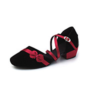 Suede Ankle Strap Modern / Ballroom Dance Shoes For Kids