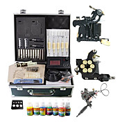 2 Cast Iron Machine Guns Kit med LCD Power og 7 farger blekk