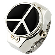 Unique Alloy Peace Logo Ring Watch