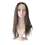 Full Lace 100% Indian Remy Hair 18 "Silky Straight Hair Perruques Couleurs multiples disponibles