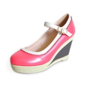 Leatherette Wedge Heel Wedges With Buckle Party / Evening Shoes (More Colors)