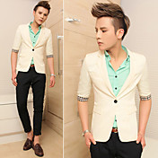 Homens Slit Stylish 3/4 de luva Clothes
