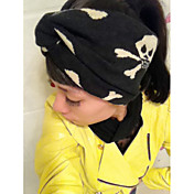 Women's Fashion Skull Print Wide Hair Band