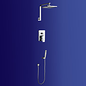 Chorme Fertig Zeitgenössische Dusche Wasserhahn mit 8-Zoll-Duschkopf + Handbrause
