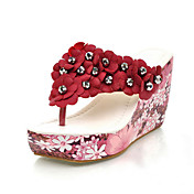 Leatherette Wedge Heel Sandals With Beading Party / Evening Shoes(More Colors)