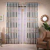 (Two Panels) Traditional Chenille Sheer Curtains