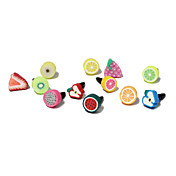 Frutas 3,5 MM arcilla del polímero anti-polvo para auriculares Jack para iPhone y iPad