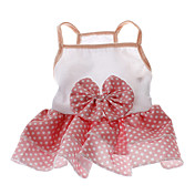 Lovely Spot Pattern Leisure Braces Skirt for Dogs (XS-L)