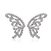 Charming Schmetterling Cut Legierung Kristall Ohrstecker (mehr Farben)