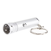 3-LED stroomdetector UV Paars Licht sleutelhanger zaklamp (3xLR44, Zilver)