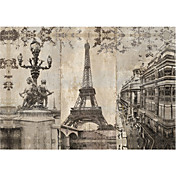 Printed Art Landscape Paris City by Pela + Silverman