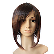 Capless Synthetic Brown Short Straight Hair Wig