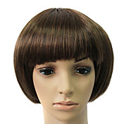 Capless Synthetic Brown Short straight Bob Hair Wig