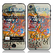 Scrawl Pattern Front and Back Screen Protector Film for iPhone 4/4S