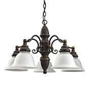 300W Luz Europeia Chandelier Transitional com 5 luzes lá em Sleek Estilo Urbano