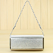 Crocodile Skin Pattern Chain Shoulder Bag