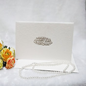 Vintage Embossed Floral Design Wedding Invitation (Set of 50)