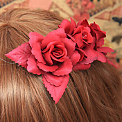 Handmade Red Floral Cotton Classic Lolita Headpiece