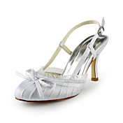 Pretty Satin Stiletto Heel Sandals / Closed Toe With Buckle Wedding Shoes (More Colors)