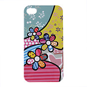 Colorful Beautiful Flower Pattern Protective Hard Case for iPhone 4/4S