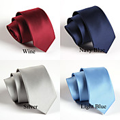 Men's Fashion Pure Color Ployester Tie