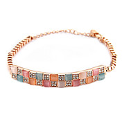Pretty 18K Gold plated with Opal Women's Fashion Bracelets