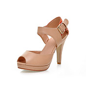 Leatherette Stiletto Heel Sandals With Split Joint Office / Party / Evening Shoes (More Colors)