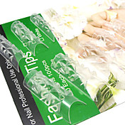 100PCS Transparent Punk Full-cover Nail Tips Novelty