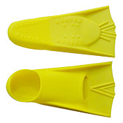 Barn Portable Silikon Dykking Fins (Størrelse: XS / S gul)