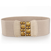 Damen: altmodische Riss Acryl Elastic Belt