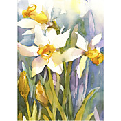 Gedruckt Kunst Blumen Narcissus von Annelein Beukenkamp