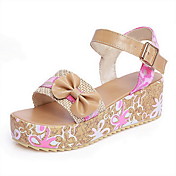 Similicuir plate-forme Sandale à talon avec des fleurs / Parti Boucle / chaussures de soirée (plus de couleurs)