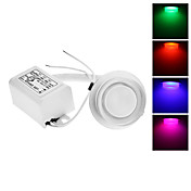 3W RGB White Light Crystal LED Ceiling Bulb (220V)