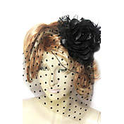 Wunderschöne Baumwolle / Flanell mit Imitation Pearl / Spitze Hochzeit Kopfschmuck