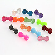 Pure Color Bowknot anti-polvo de Gato del auricular (color ramdon)