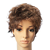 Capless Synthetic Brown Short Straight Hair Wig