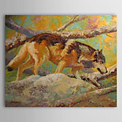 Hand Painted Oliemaleri Animal 1304-AN0084