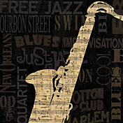 gedrukte kunst stilleven jazz improv ii door NBL studio