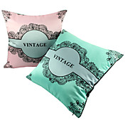 Conjunto de 2 Vintage fronha Poliéster decorativa