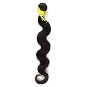 Brasiliansk Virgin Hair 18 Inch Krop Wave Natural Color Machine Made bindeskud