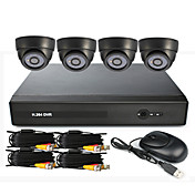 4 kanaals CCTV DVR Systeem (UPNP, 4 Indoor Camera)