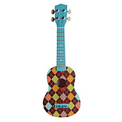 (Cheque-4) Ukulele Soprano Basswood con / bolso / Cadena de Selecciones