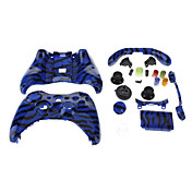 Replacement Wired Controller Case Shell for XBOX 360 (Blue Tiger)