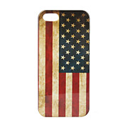 Retro US Flag Pattern Hard Case for iPhone 5
