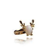 Charmant Alliage Deer, Crystal Design Anneau